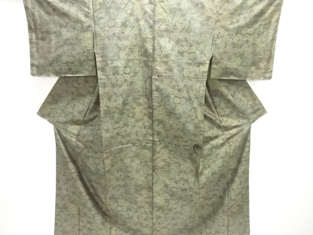 Japanese Kimono / Tsumugi Omeshi Silk